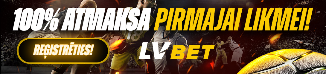 LVBet 100% atmaksa pirmajai likmei